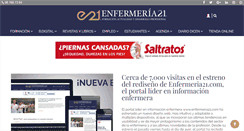 Desktop Screenshot of enfermeria21.com
